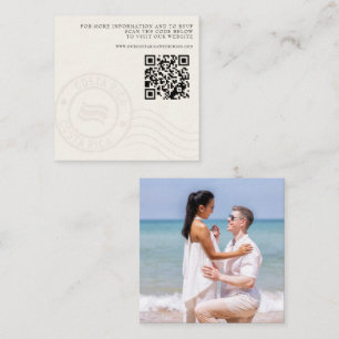 Costa Rica Passport Wedding QR Begleitkarte