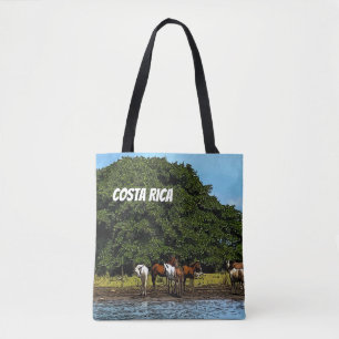 Costa Rica - Pferde am Wasser Tasche