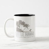 Costa Rica Playa Avellanas Little Hawaii Surfer T Zweifarbige Tasse (Links)
