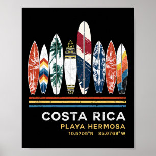Costa Rica Playa Hermosa Surfen Poster
