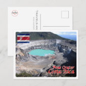 Costa Rica - Poas Volcan - Postkarte (Vorne/Hinten)