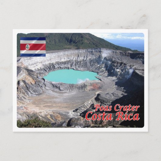 Costa Rica - Poas Volcan - Postkarte (Vorderseite)