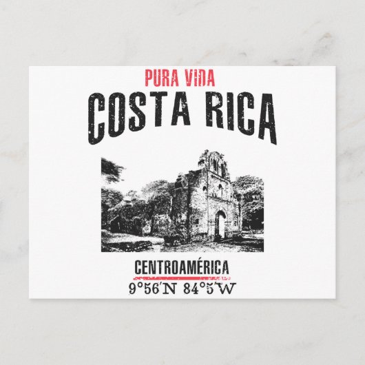 Costa Rica Postkarte (Vorderseite)