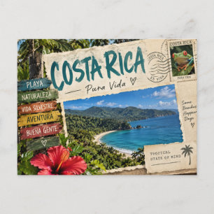 Costa Rica Postkarte