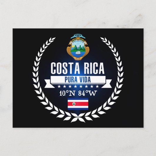 Costa Rica Postkarte (Vorderseite)