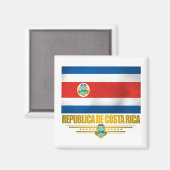 "Costa Rica Pride" Geschenkideen Magnet (Vorderseite/Rückseite)