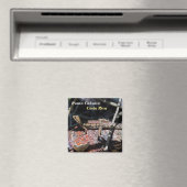 Costa Rica, Punta Cahuita - Weibliche Basilisk Liz Magnet (In Situ (Geschirrspüler))