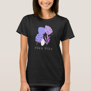 Costa Rica Pura Vida Botanische Frauen T-Shirt