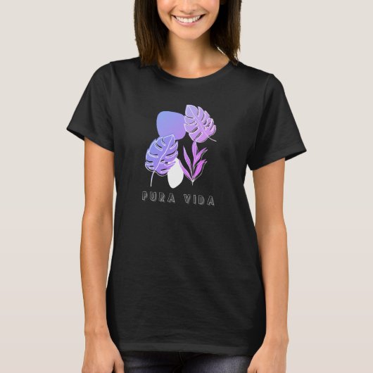 Costa Rica Pura Vida Botanische Frauen T-Shirt (Vorderseite)