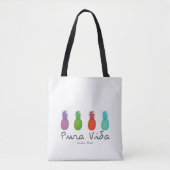 Costa Rica Pura Vida Pineapples Beach Bag Tasche (Vorderseite)