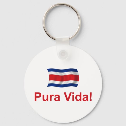 Costa Rica Pura Vida! Schlüsselanhänger (Vorderseite)