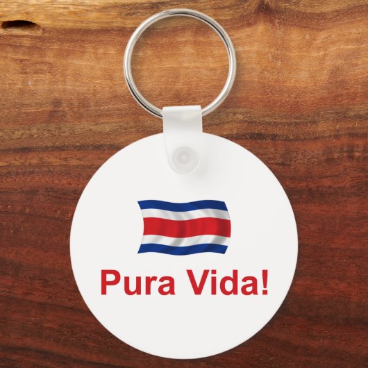 Costa Rica Pura Vida! Schlüsselanhänger (Vorderseite)
