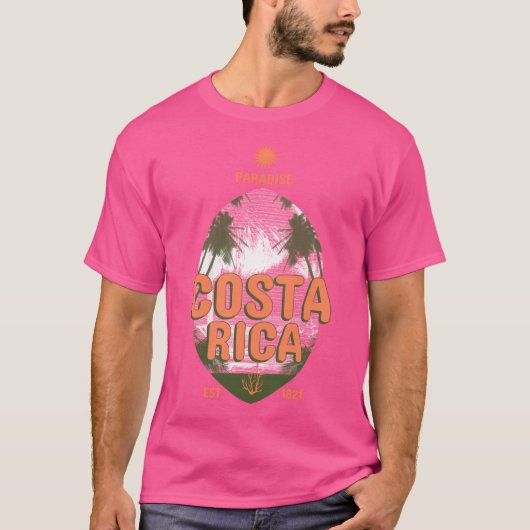 Costa Rica Pura Vida T-Shirt (Vorderseite)