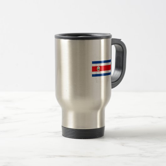 Costa Rica Pura Vida T - Shirt! Schöne Nationale F Reisebecher (VorderseiteRechts)