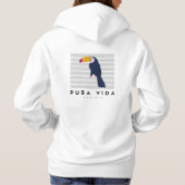 Costa Rica Pura Vida Toucan Hoodie (Rückseite)