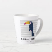 Costa Rica Pura Vida Toucan Kaffee Milchtasse (Rechte Ecke)