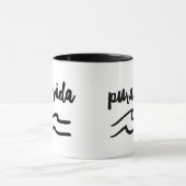 Costa Rica Pura Vida Wave Souvenir Tasse (Zentrum)