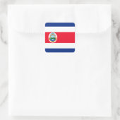 Costa Rica Quadratischer Aufkleber (Tasche)