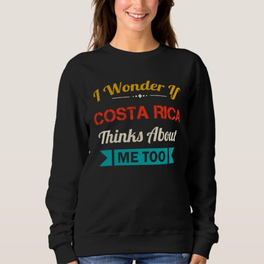 Costa Rica    Quote Vintage Souvenir Sweatshirt (Vorderseite)