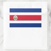 COSTA RICA RECHTECKIGER AUFKLEBER (Tasche)