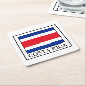 Costa Rica Rechteckiger Pappuntersetzer (angewinkelt)