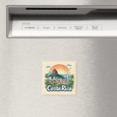 Costa Rica Reise Design 🗺️ Magnet (In Situ (Geschirrspüler))