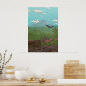 Costa Rica Reiseplakat Poster (Küche)