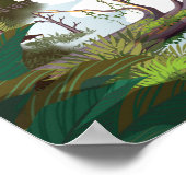 Costa Rica | Reiseplakat | tropischer Strand Poster (Ecke)