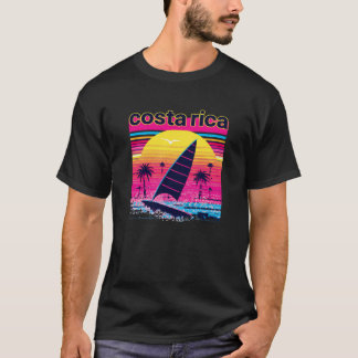 Costa Rica Retro 80er Style Souvenir Beach T-Shirt