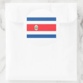 Costa Rica Runder Aufkleber (Tasche)