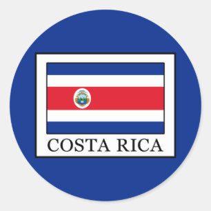 Costa Rica Runder Aufkleber
