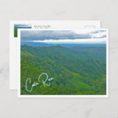 Costa Rica, San José Landschaft/üppiger Hügel Postkarte (Vorne/Hinten)