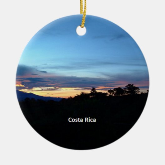 Costa Rica, Scenic Fotograph Keramik Ornament (Vorne)