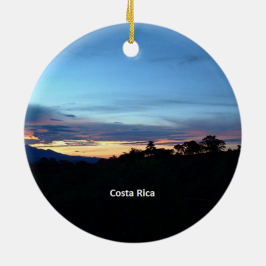 Costa Rica, Scenic Fotograph Keramik Ornament (Hinten)