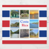 Costa Rica Schaumweinetikett (Einzelnes Label)