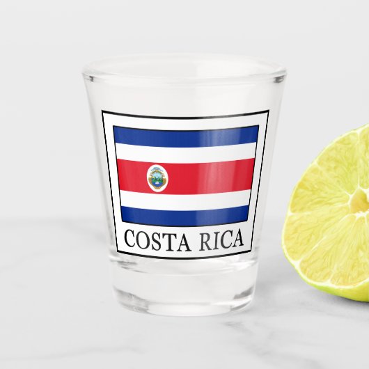 Costa Rica Schnapsglas (Vorderseite)