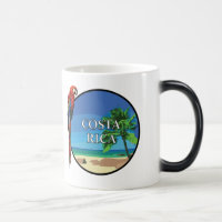 Costa Rica - Schwarz/Weiß 11 oz Morphing Tasse