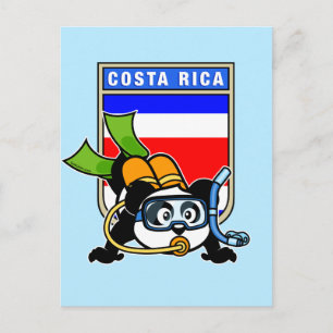 Costa Rica Scuba Diving Panda Postkarte