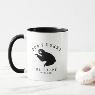 Costa Rica Sloth beeilen Sie sich nicht zu einem g Tasse