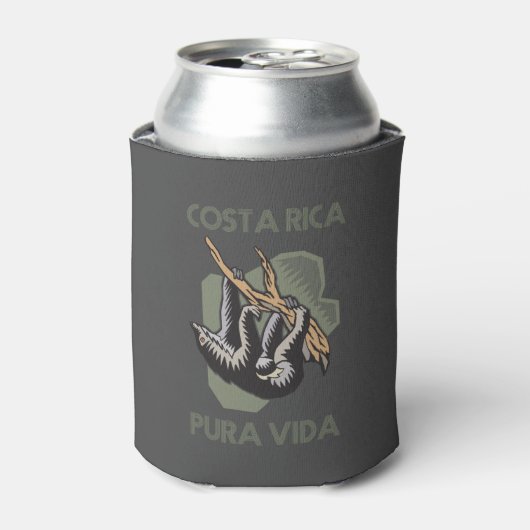 Costa Rica Sloth Souvenir Dosenkühler (Kanne Vorderseite)