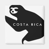 Costa Rica Sloth Souvenir Magnet (Vorne)