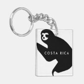 Costa Rica Sloth Souvenir Schlüsselanhänger (Vorderseite links)