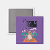 Costa Rica Sloths und Sunsets Souvenir Magnet (Vorderseite/Rückseite)