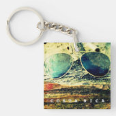 Costa Rica Sonnenbrille Pura Vida Schlüsselanhänger (Vorderseite)