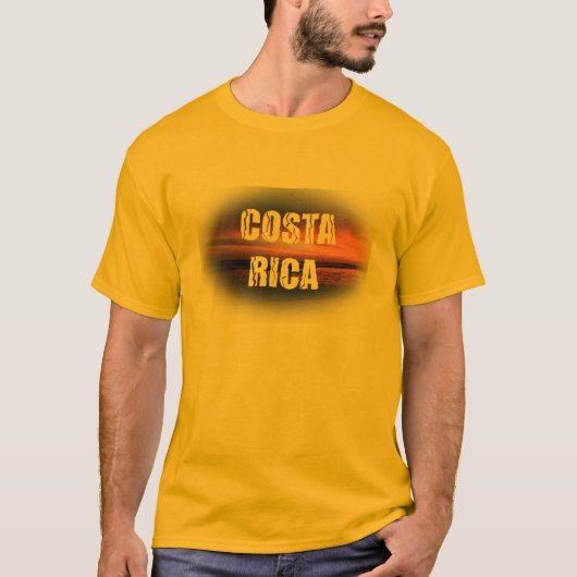 Costa Rica-Sonnenuntergang T-Shirt (Vorderseite)