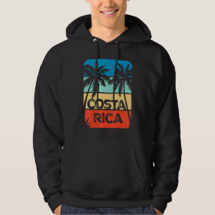 Costa Rica Souvenir Reisen Ausflug Retro Hoodie