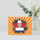 Costa Rica Star Postkarte (Stehend Vorderseite)