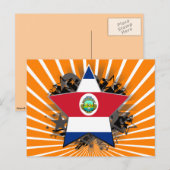 Costa Rica Star Postkarte (Vorne/Hinten)
