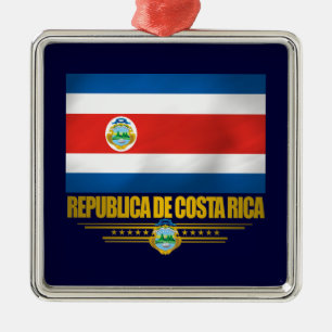 "Costa Rica-Stolz-" Verzierungen Silbernes Ornament