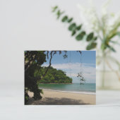 Costa Rica-Strand-Paradies Postkarte (Stehend Vorderseite)